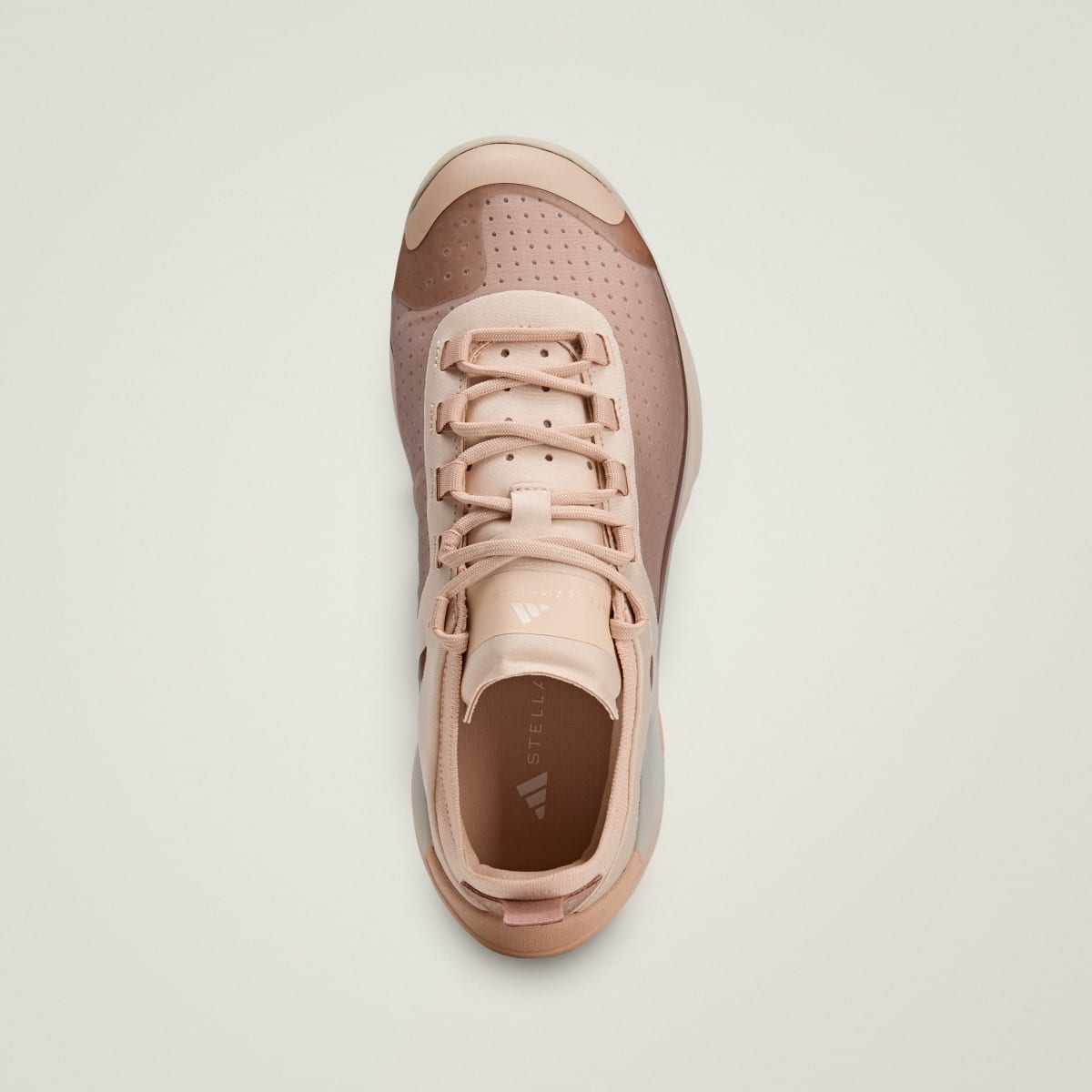 Adidas Women's adidas by Stella McCartney DROPSET 4 Sneaker - Soft Powder / Soft Powder / Brown Mauve - Image 4