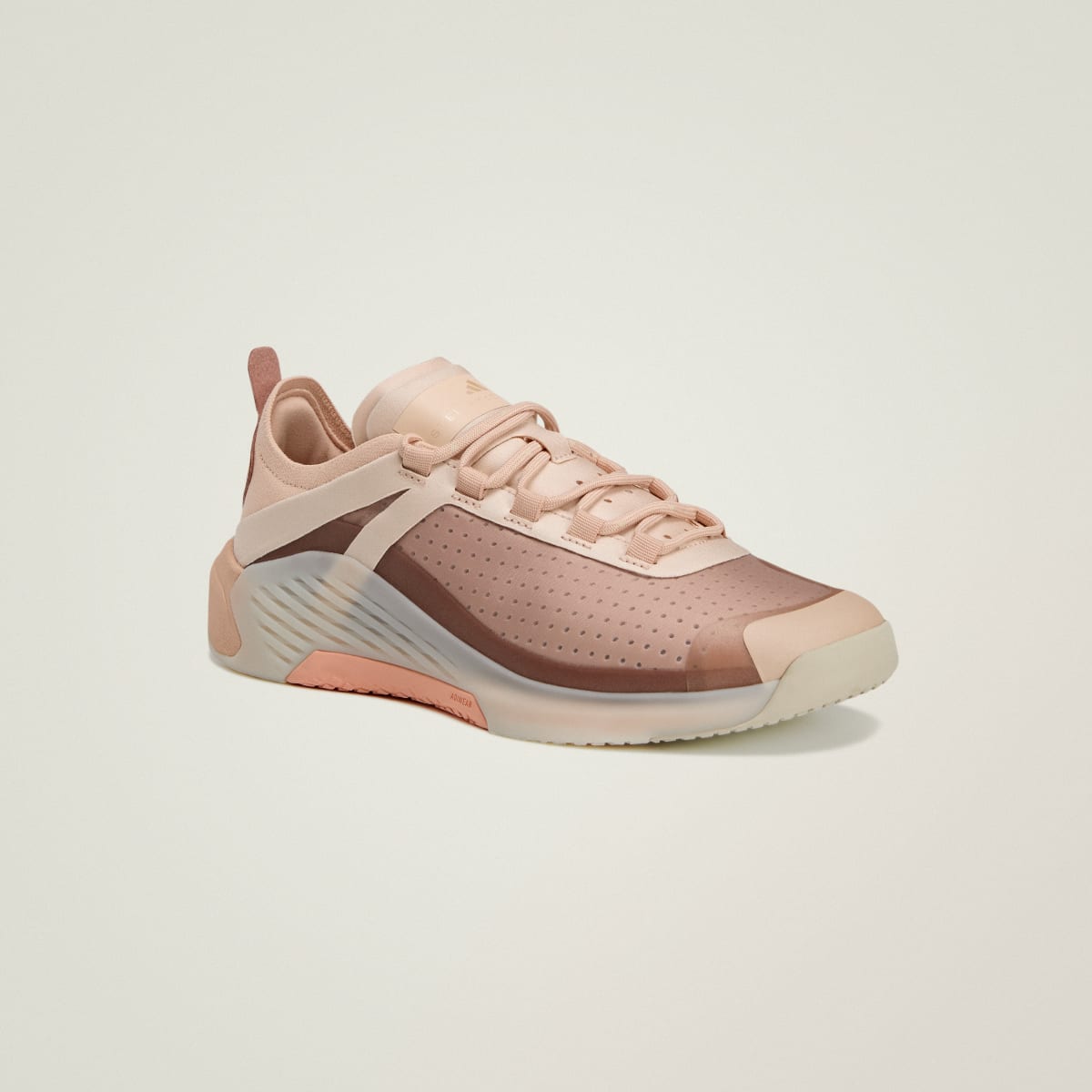 Adidas Women's adidas by Stella McCartney DROPSET 4 Sneaker - Soft Powder / Soft Powder / Brown Mauve - Image 6