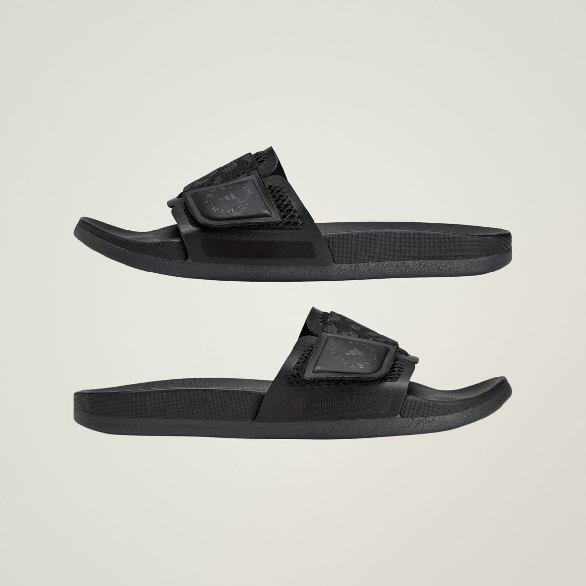 Adidas Women's adidas by Stella McCartney slide shoes - Core Black / Core Black / Core Black - Image 9