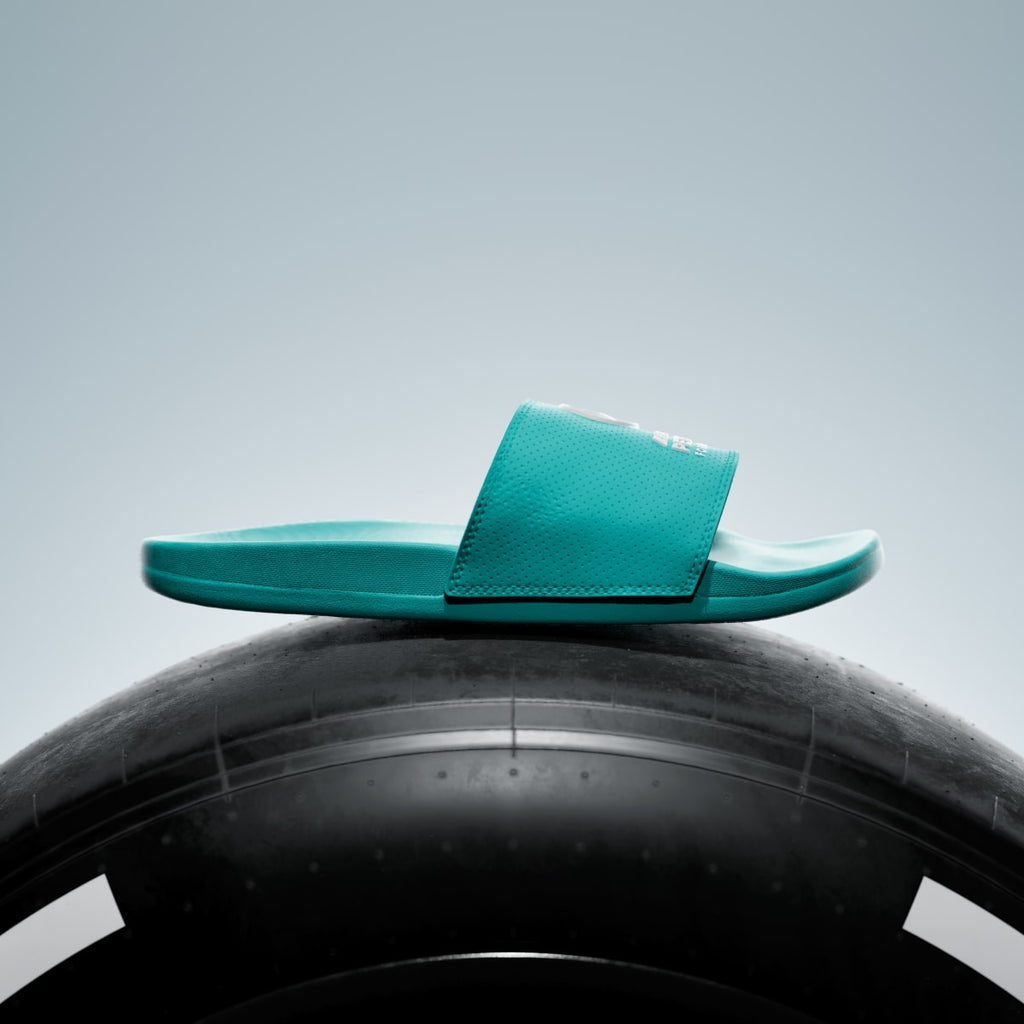 Adidas Women's adilette Comfort MER Slides - Semi Mint Rush / Semi Mint Rush / Cloud White - Image 3