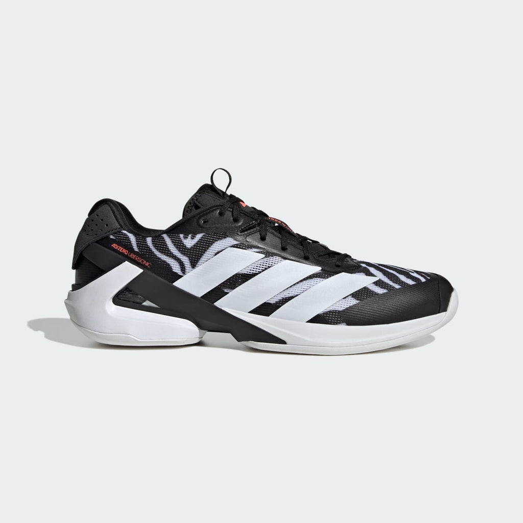 Adidas Men's adizero Ubersonic 5 Tennis Shoes - Core Black / Cloud White / Solar Turbo - Image 1
